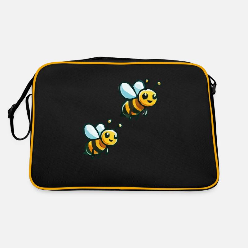 Bee Cartoon 2 Retro Bag