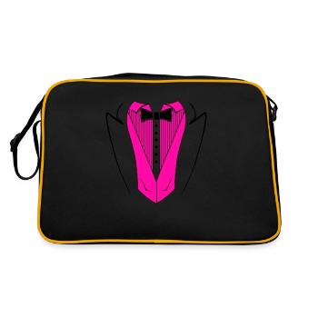anzug 02 - Retro Tasche - Schwarz/Gold - Hinten