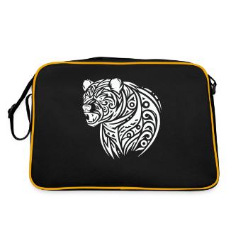 Ours Grizzli - Sac Retro - noir/or - Dos