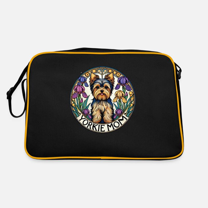Yorkie-Mutter Retro Tasche