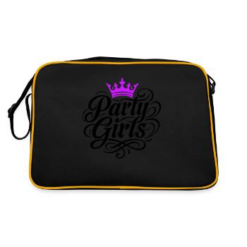 Couronne de fêtardes - Sac Retro - noir/or - Dos