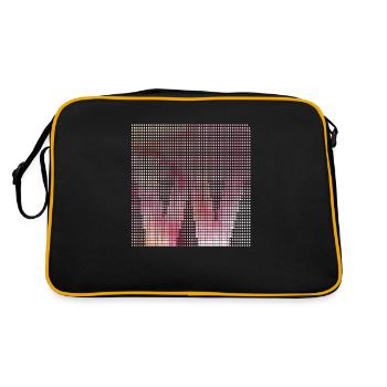 Lettre W, nom, la lettre W - Sac Retro - noir/or - Dos
