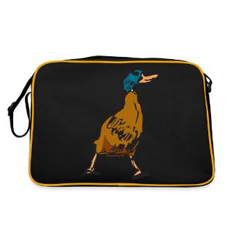 duck25 - Retro Bag - black/gold - Back