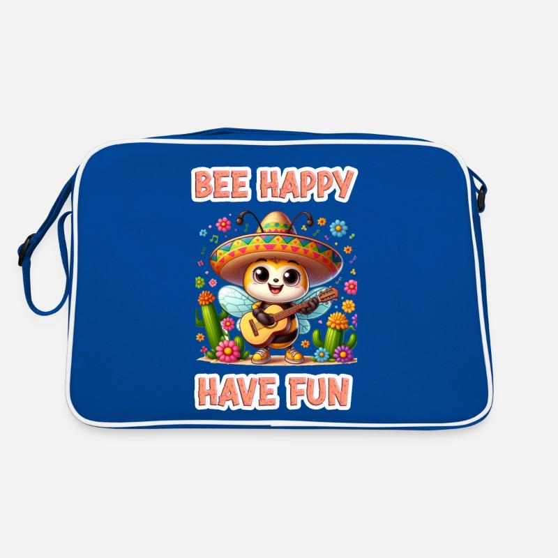 Bee Happy - Have Fun 1 Retro Tasche