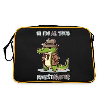 Hi, I'm Al your Investigator - Retro Bag - black/gold - Back