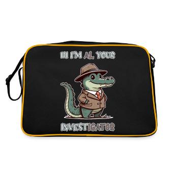 Hi, I'm Al your Investigator - Retro Bag - black/gold - Back