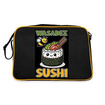 Wasabee Sushi - Sac Retro - noir/or - Dos