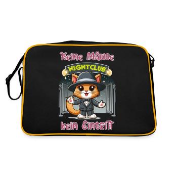 Pas de souris (argent) - pas d’entrée - Sac Retro - noir/or - Dos