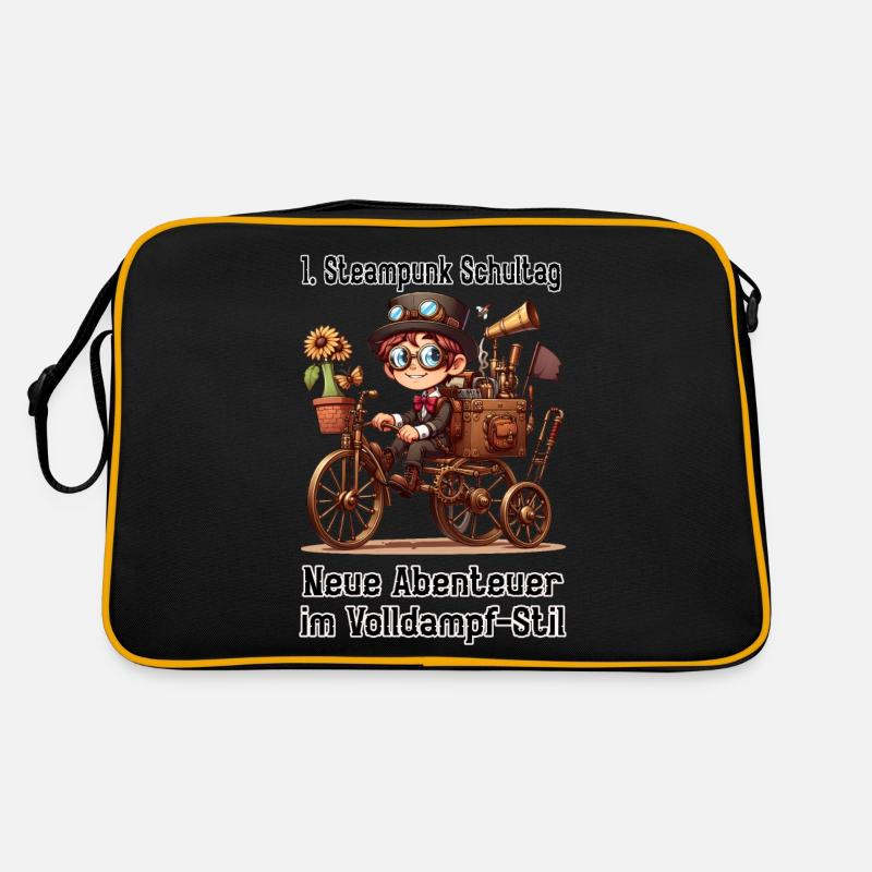 First Steampunk School Day Retro Bag