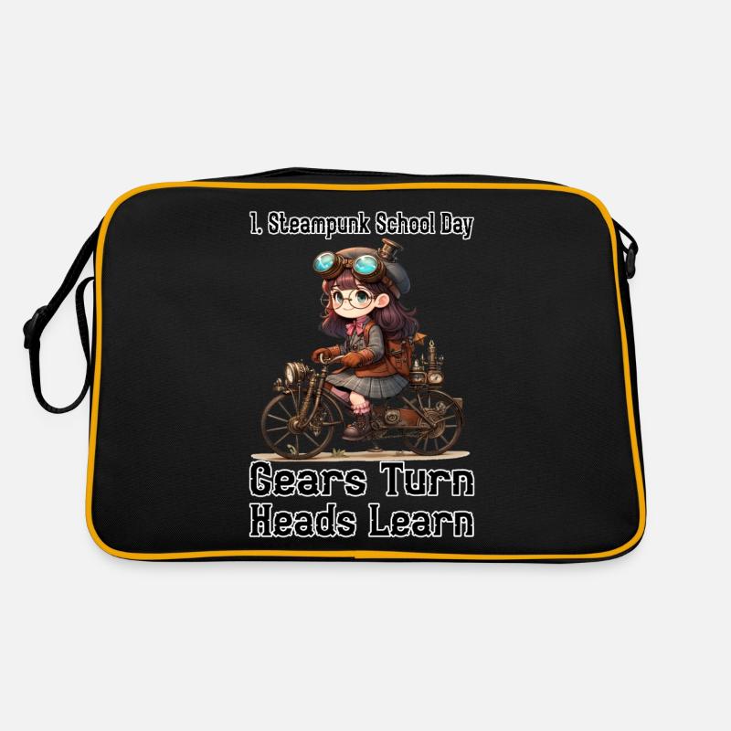 First Steampunk School Day Retro Bag