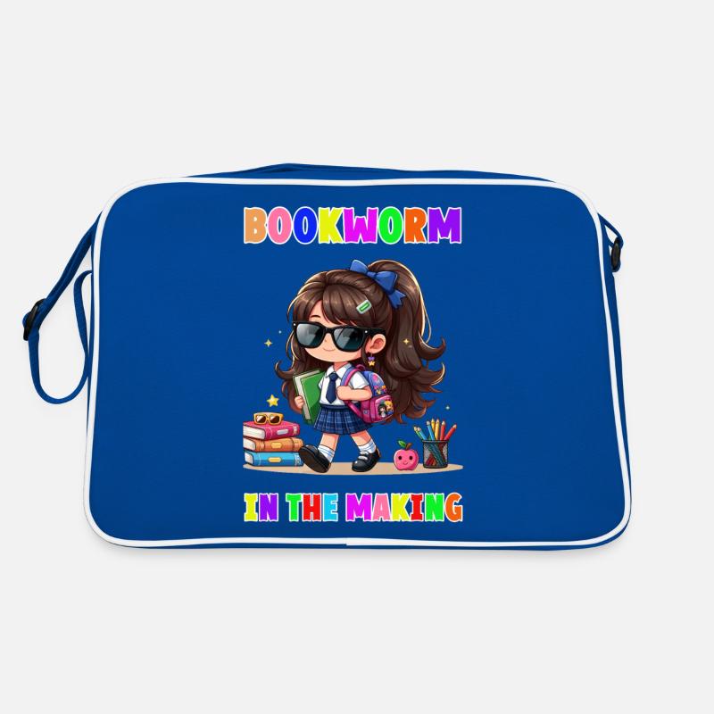 Bookworm in making Retro Tasche