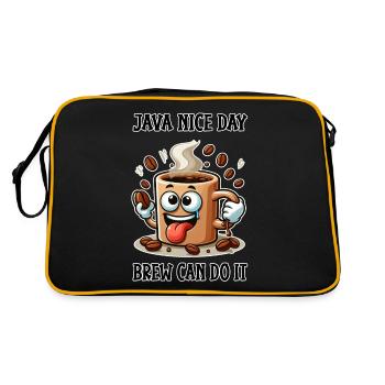 Java nice day - Brew can do it - Retro Bag - black/gold - Back
