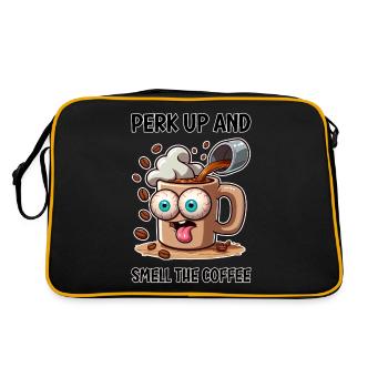 Revigorez-vous et sentez l’odeur du café - Sac Retro - noir/or - Dos