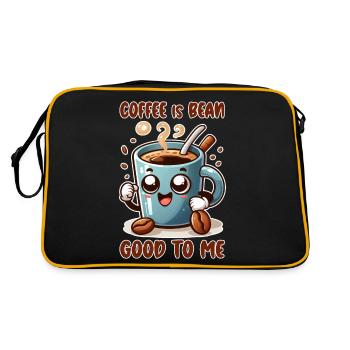 Le café est bon pour moi - Sac Retro - noir/or - Dos