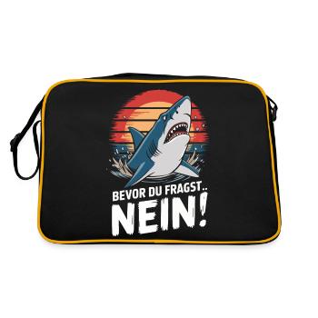 Requin Requin Requins Requin - Sac Retro - noir/or - Dos