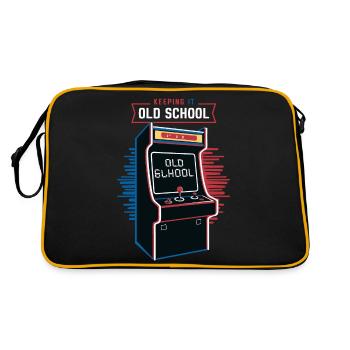 Arcade Arcade Slot Machine Gamer Gaming - Sac Retro - noir/or - Dos