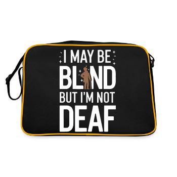 Aveugle Personnes malvoyantes - Sac Retro - noir/or - Dos