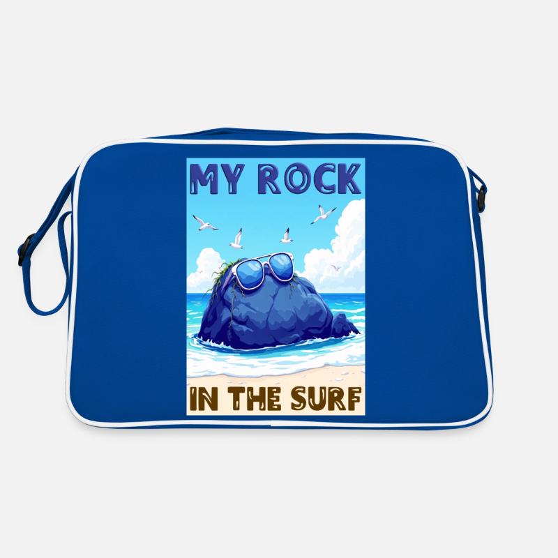 Mon rocher dans les vagues Sac Retro
