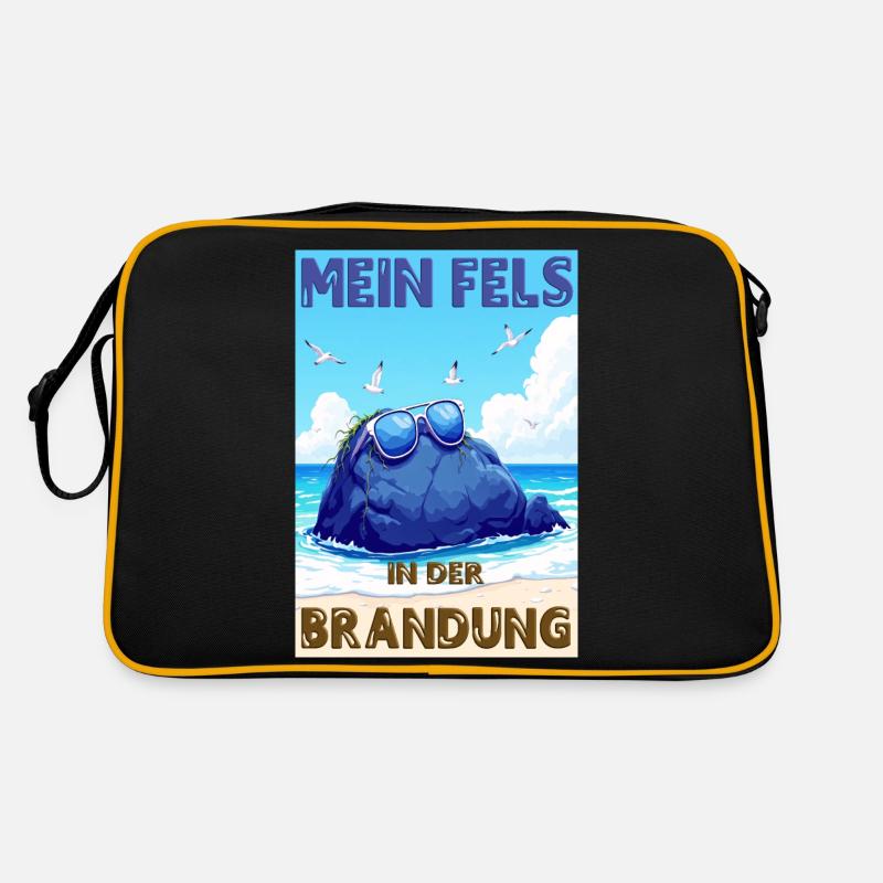 Mon rocher dans les vagues - version allemande Sac Retro