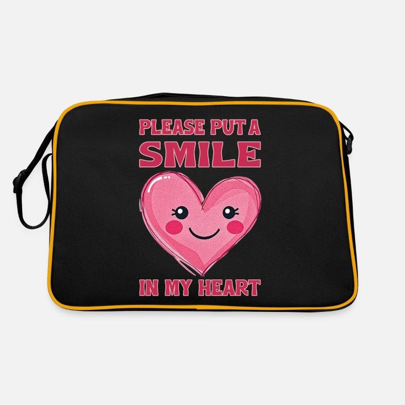 Please put a smile in my heart Retro Bag