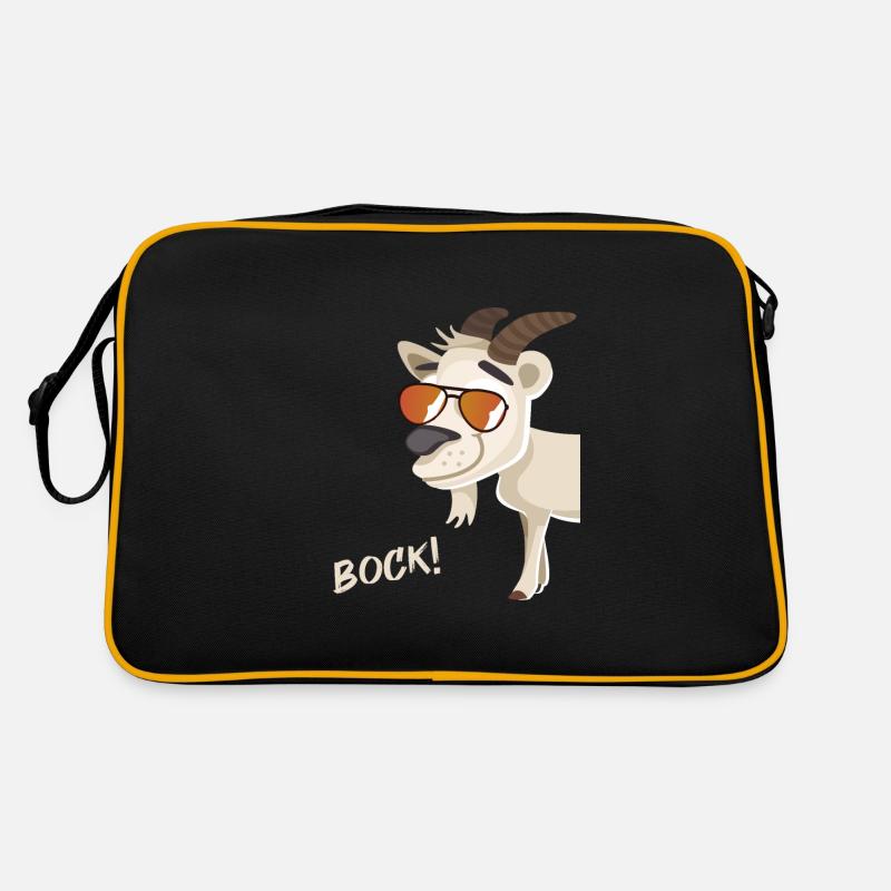 Bock avec des lunettes de soleil Sac Retro