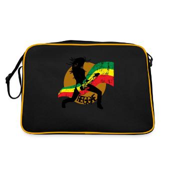 Reggae eu - Retro Bag - black/gold - Back