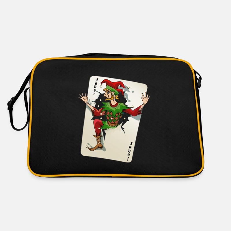 JOKER - Retro Tasche - Schwarz/Gold