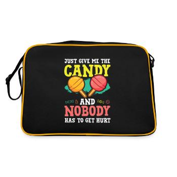 Candy saying Candy - Retro Bag - black/gold - Back
