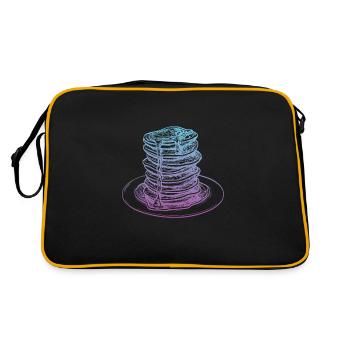 Icône de crêpes crêpes - Sac Retro - noir/or - Dos