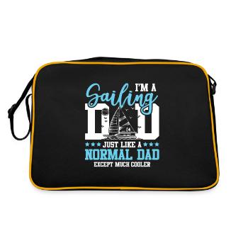 voile papa voile voile - Sac Retro - noir/or - Dos