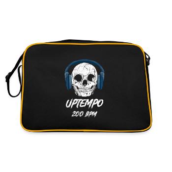 Uptempo Festival Design For Ravers - Retro Bag - black/gold - Back