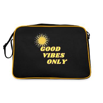 Juste de la bonne humeur ! - Sac Retro - noir/or - Dos