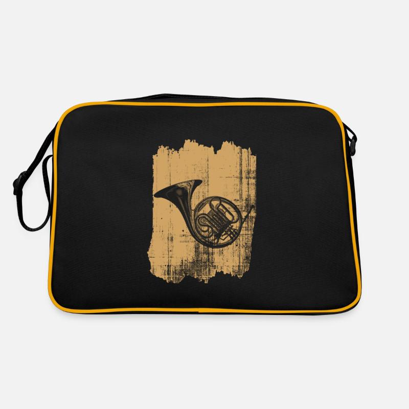 waldhorn - Retro Tasche - Schwarz/Gold