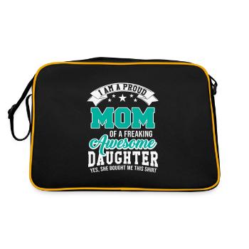 Cadeau fille mère - Sac Retro - noir/or - Dos