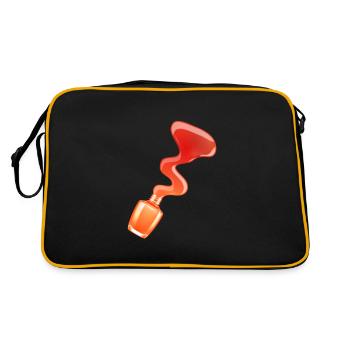 Vernis à ongles Nail art design ongles ongles manucure - Sac Retro - noir/or - Dos