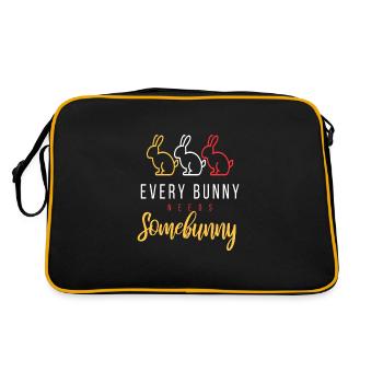 Chaque lapin a besoin de lapins - Sac Retro - noir/or - Dos