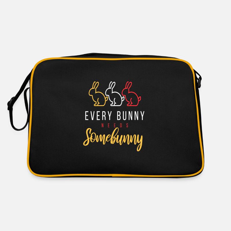 Every Bunny Needs Some Bunny Rabbits Retro Bag