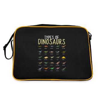 Types de dinosaures Dino Kids Boys - Sac Retro - noir/or - Dos