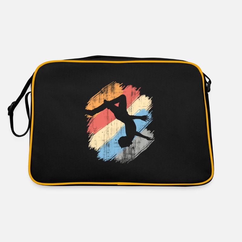 Parkour-Geschenk - Retro Tasche - Schwarz/Gold