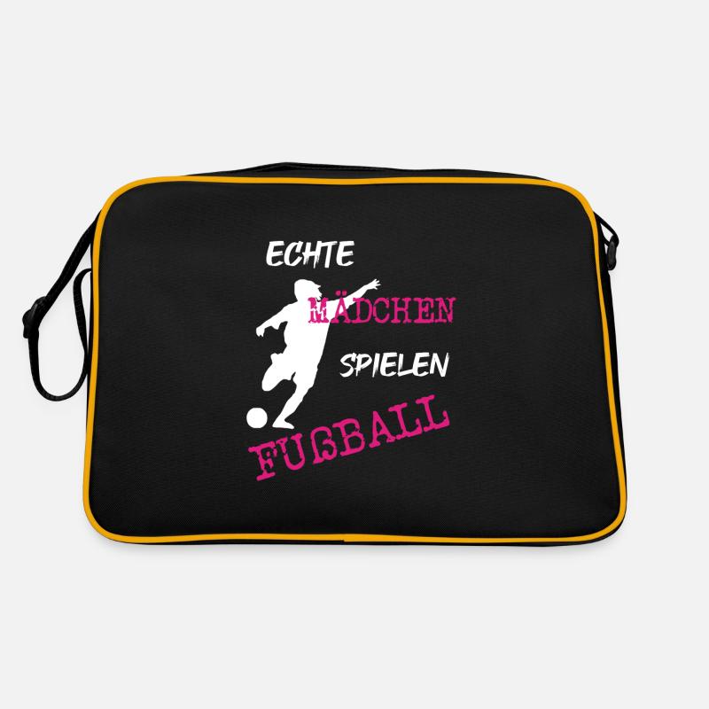 echter Mädchenfußball Retro Tasche