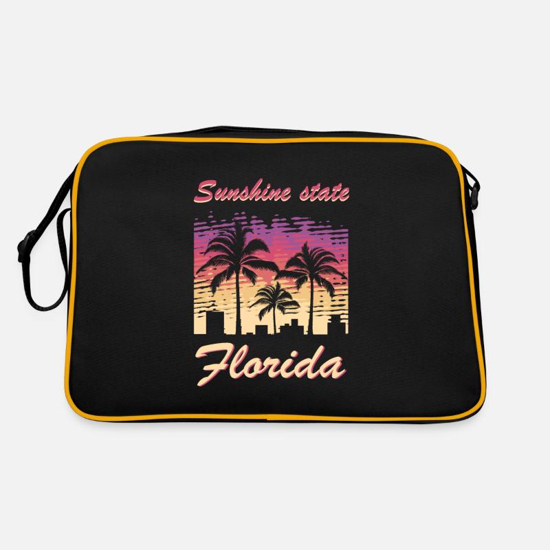 florida - Retro Tasche - Schwarz/Gold