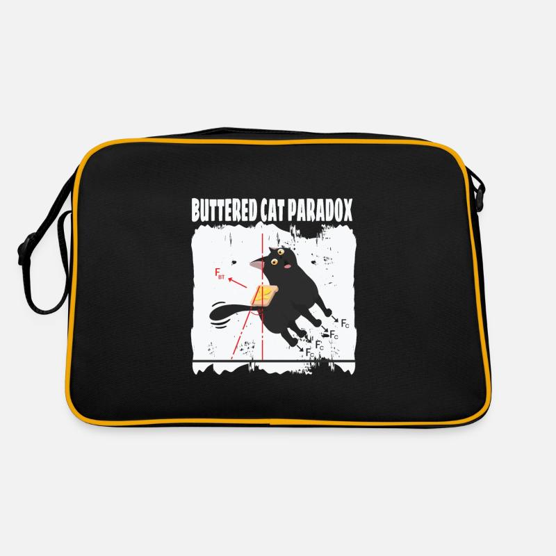 Chat beurré Paradox Math Physics Cat Sac Retro