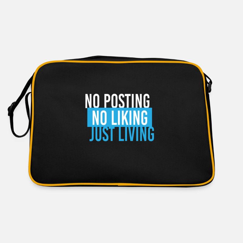 Pas de publication Pas d'aimer juste vivre Sac Retro