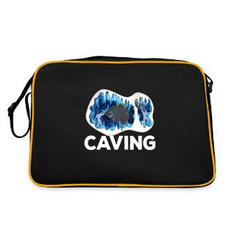 Caving Cave Cave Cave Research - Retro Bag - black/gold - Back