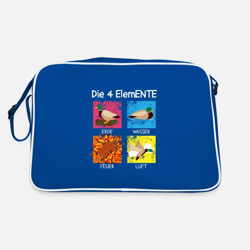 The 4 ElemENTE Ducks Duck Fire Water Retro Bag