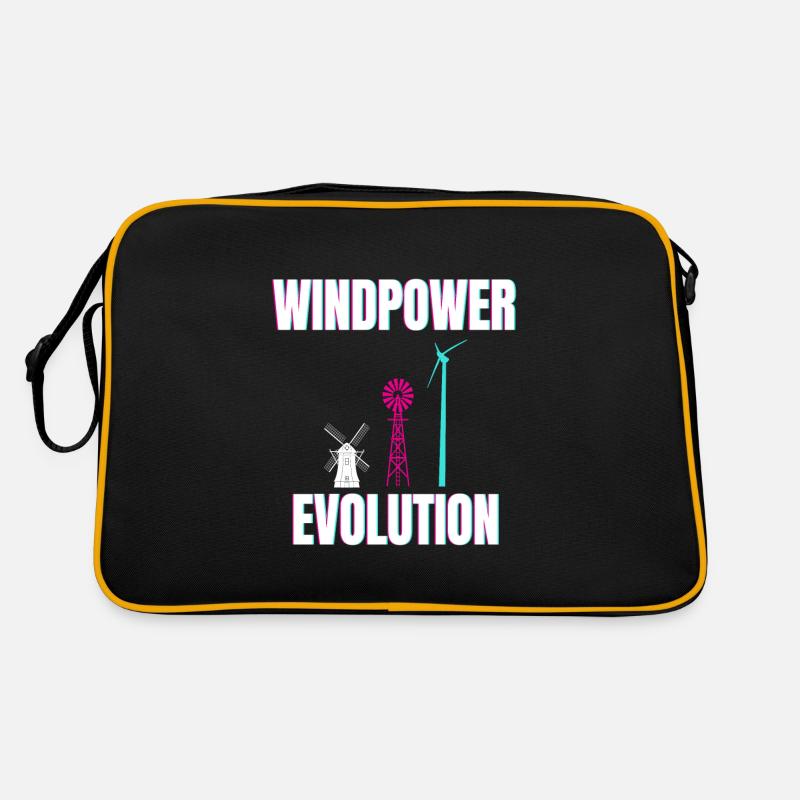 Windpower Evolution Éolien Vent Sac Retro