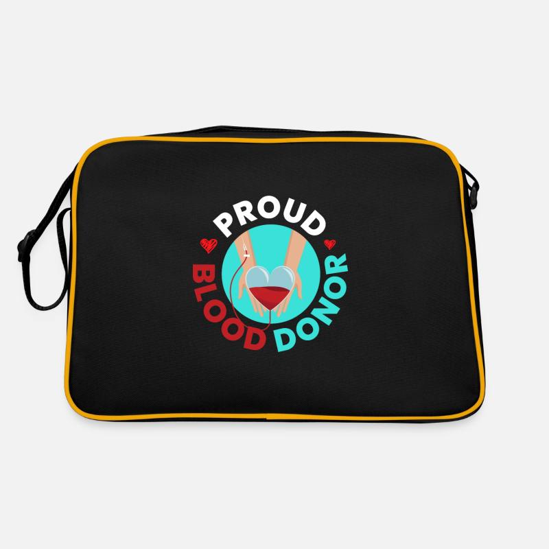 Fiers dons de sang de donneurs de sang Sac Retro