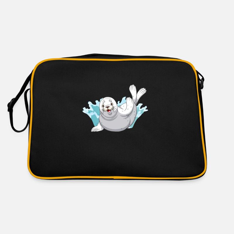 Phoques Phoque doux Phoque d’otaries Sac Retro
