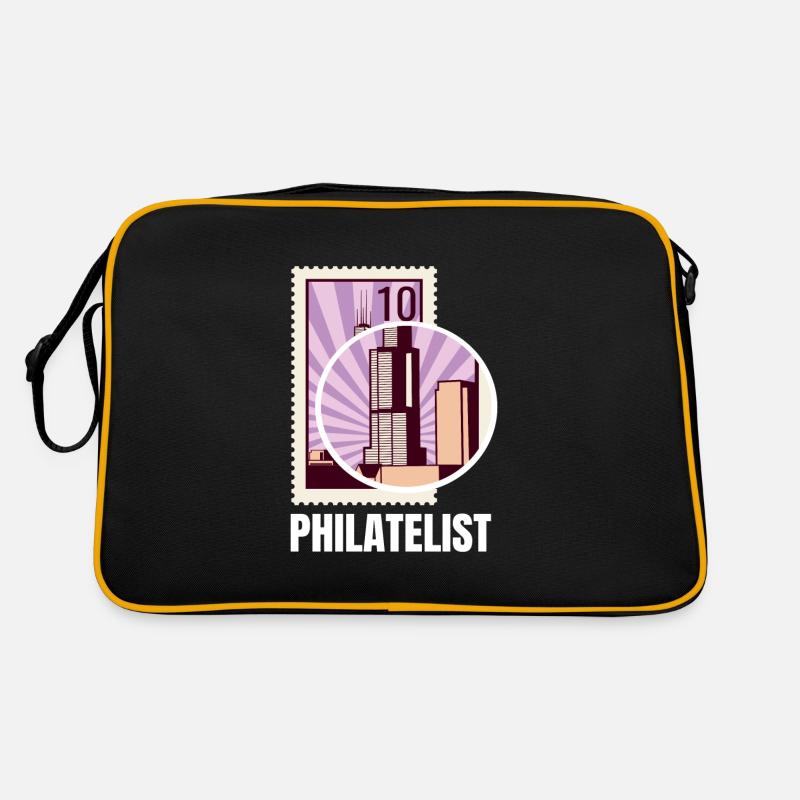 Philatelist Briefmarken Sammlung Retro Tasche