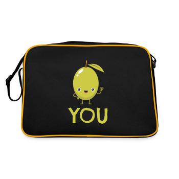 You Dear Olives Valentine's Day - Retro Bag - black/gold - Back